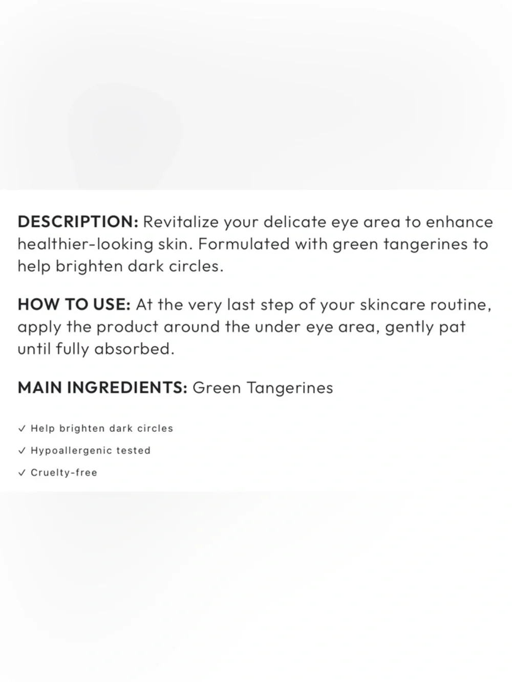 SOROCI Spotlight Eye Cream Full Size NEW 30ml 1.01oz
